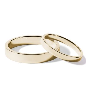 Klasické zlaté snubní prsteny KLENOTA
