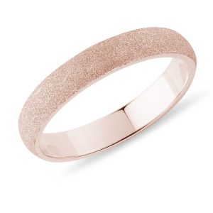 Prsten pro muže v růžovém zlatě KLENOTA