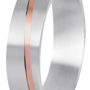 Beneto Exclusive Pánský bicolor prsten z oceli SPP07 71 mm