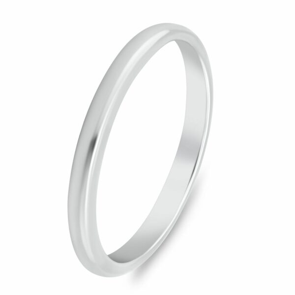 Brilio Silver Minimalistický stříbrný snubní prsten RI149W 72 mm