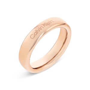 Calvin Klein Minimalistický pozlacený prsten Pure Silhouettes 35000514 52 mm