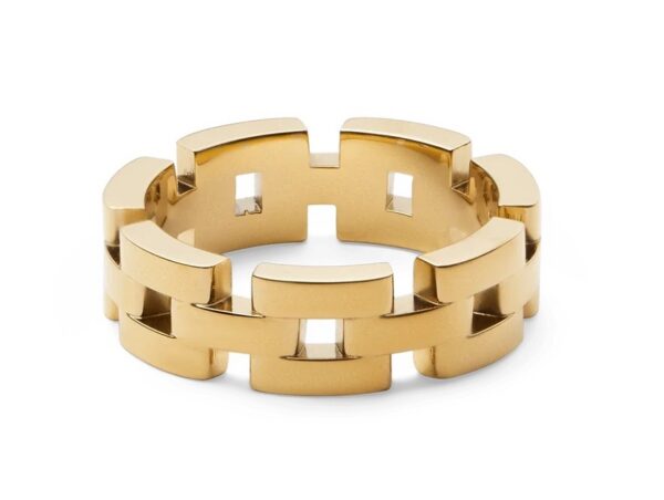 Daniel Wellington Stylový pozlacený prsten 3-Link DW0040099 62 mm