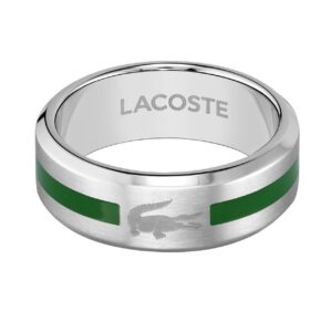 Lacoste Originální pánský ocelový prsten Stencil 2040083 64 mm