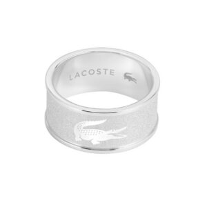 Lacoste Stylový ocelový prsten pro muže Backhand 2040485 64 mm