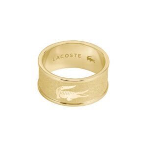 Lacoste Stylový pozlacený prsten pro muže Backhand 2040486 66 mm