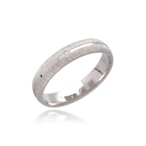 MOISS Snubní stříbrný prsten se zirkonem RL000087-P 60 mm