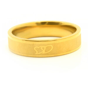 S2496 Prsten DVĚ SRDCE GOLD Velikost: 12 (EU: 66