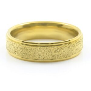 S2761 Prsten GOLD s pískováním Velikost: 12 (EU: 66