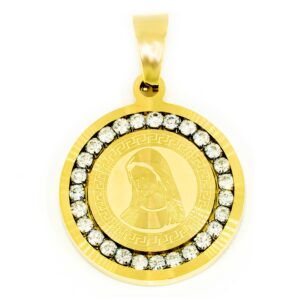 S3322 Přívěsek MADONKA GOLD II s kamínky