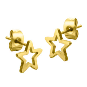 S3936 Náušnice HVĚZDA GOLD