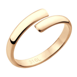 S3959 Prsten OPEN ROSE GOLD Velikost: 8 (EU: 56