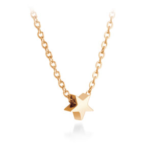 S3984 Náhrdelník HVĚZDA ROSE GOLD