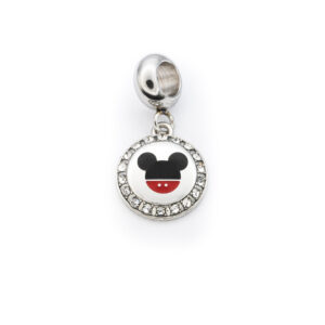 S4312 Visací přívěsek HLAVA MICKEY s kamínky BAREVNÝ II