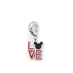 S4322 Visací přívěsek na náramek LOVE MICKEY BAREVNÝ