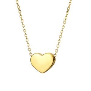 S4367 Náhrdelník PLNÉ SRDCE GOLD