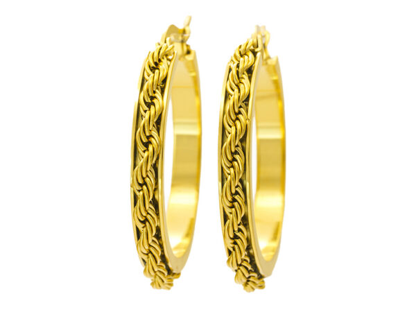 S4450 Náušnice Kruhy VALIS GOLD