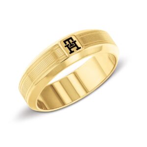 Tommy Hilfiger Pozlacený prsten pro muže Pattern 2790575 64 mm