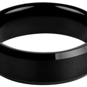 Troli Černý ocelový prsten 62 mm