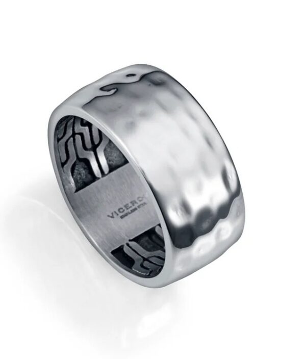 Viceroy Moderní pánský prsten z oceli Beat 14215A02 61 mm