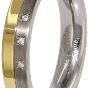 Boccia Titanium Snubní titanový prsten s diamanty 0129-04 59 mm