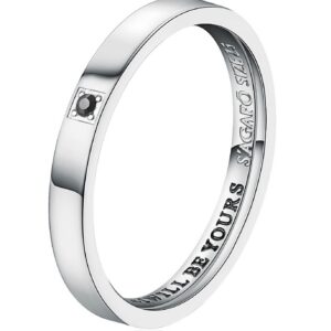 S'Agapõ Pánský snubní prsten se Swarovski krystalem For Love SFV32 61 mm