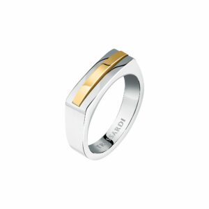 Trussardi Módní ocelový bicolor prsten T-Steel TJAXV440 59 mm