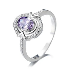 11115 Stříbrný prsten VIOLETTE Velikost prstenu: 10 (EU: 62-64)
