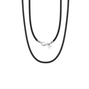11199 Kožená černá šňůrka BRUNO 45 cm | šířka 3 mm