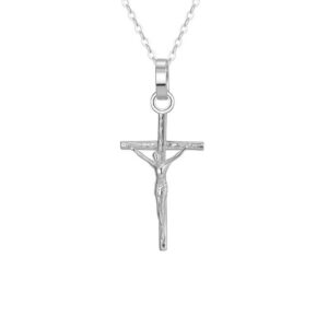 11213 Stříbrný řetízek s přívěskem JESUS