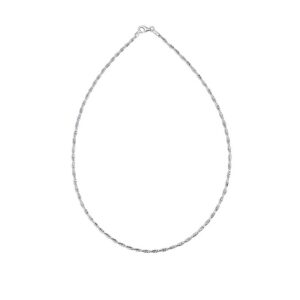 11591 Stříbrný řetízek XAVER 40 cm | šířka 2 mm